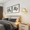 Wood Art Bedroom Aisle Bedside Wall Lamp LED Creative Fashion Interior Simple Living Room Personality Study Light