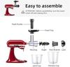 Часть соковыжималки для медленного жевания для KitchenAid SM-50BC SM-50R SM-50TQ SM-50BL SM-50BK Миксер на подставке Спиральный жевательный фильтр