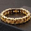 13MM Bicycle Bike Chain Bracelet for Men In Stainless Steel Rock and Roll Men's Jewellery Accessories On Hand Wrist Bracelets