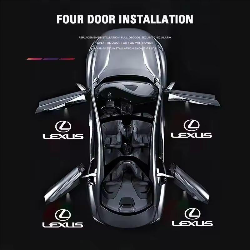 Светодиодные проекторы в двери автомобиля HD, приветственные огни для Lexus F SPORT IS250 IS200 CT200h GS300 LS430 RX450h LX570 IS300 ES30
