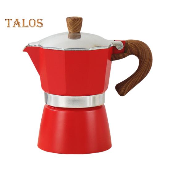 Кофеварка Moka Pot Espresso Maker 150 мл, легкая кофеварка для плиты, простая в использовании итальянская кофеварка для насыщенного эспрессо, латте, капучино