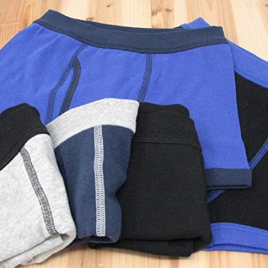 Набор боксеров от Front Japan Size 160 до японского размера [GARO] Детские трусы, 5, Простые, С отверстием, Для мальчиков, Синий, Черный, Серый, (Эквивалент 160)