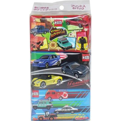 Туалетная бумага Tomica, 16 листов (8 пар) x 6 упаковок