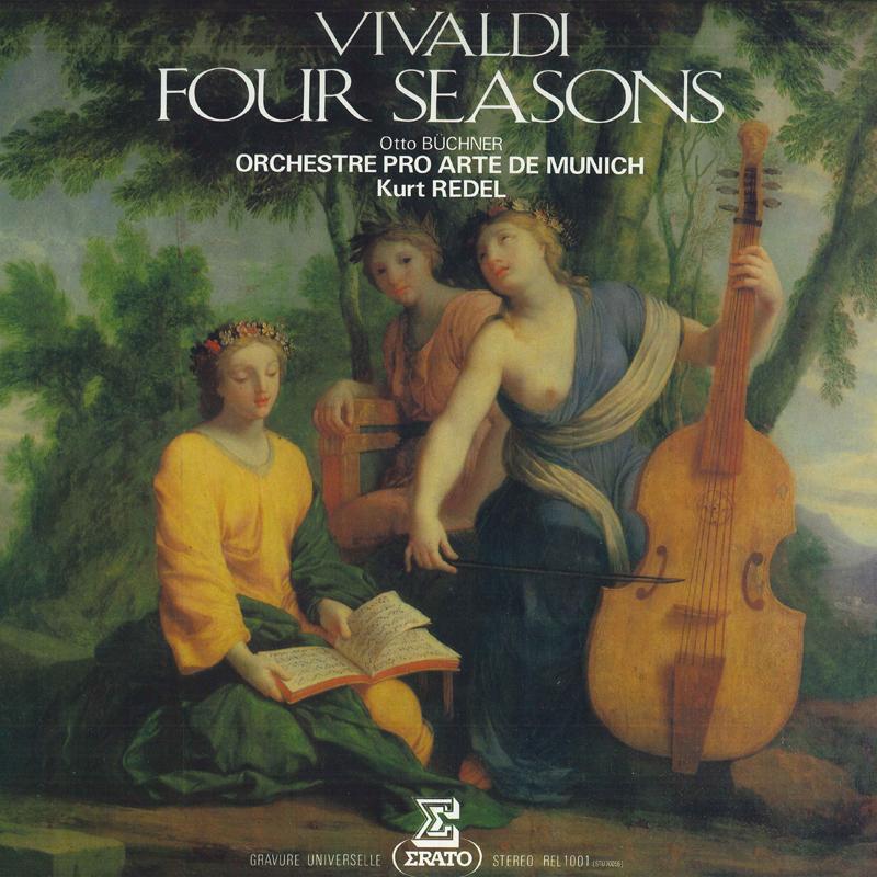 LP Record OTTO BUCHNER, ORCHESTRE PRO ARTE DE - Vivaldi Four Seasons REL1001 Erato 1980 Japan Classical Used