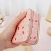 Rings Necklace Jewelry Packing Bag Cherry Flower Jewelry Holder With Mirror  Gift