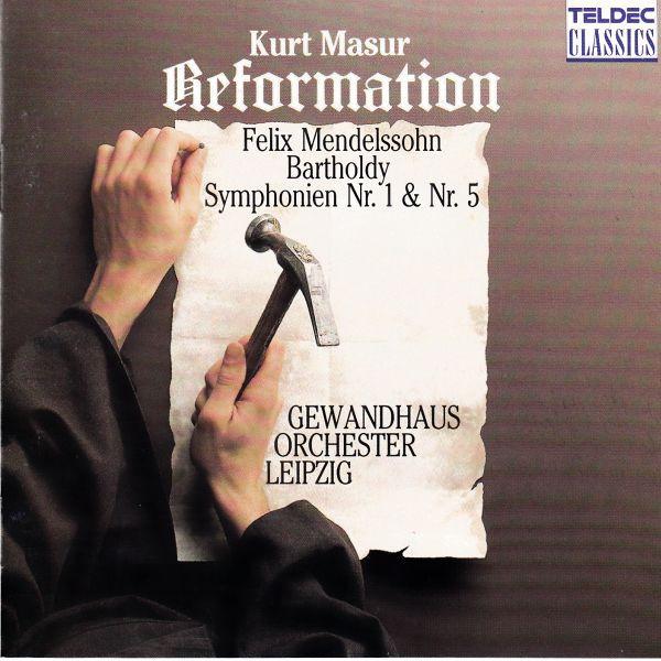 CD МЕНДЕЛЬСОН; МАСУР - Симфонии 1 и 5 2292449332 Teldec Classics 1990 Германия Классика Б/У