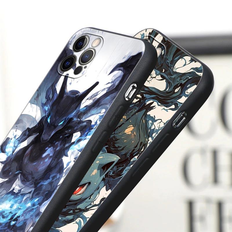 Pokemons Umbreons Gengars Draw Case For Apple iPhone 17 16 15 14 13 12 11 Pro Max X XS 7 8 Plus 17 Air 17Pro Back Cover Silicone