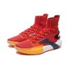 Li Ning Flash 9 Ultra Fabric Synthetic Leather Shock Absorption Non-Slip Wear-Resistant High-Top Basketball Shoes Bright Neon Red ABAT013-6