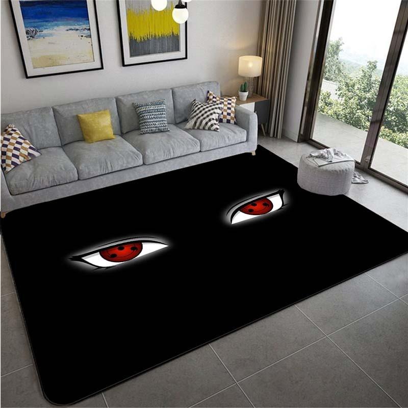 Anime Naruto Non-slip Area Rugs Large Mat Rugs for Living Room Comfortable Carpet Soft Floor Mat Rugs for Bedroom