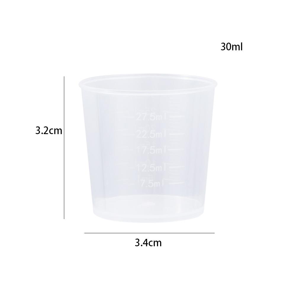 Paint Plastic Medicine Pills Resin Graduated Cups Measuring Tool Scale Cups Container