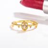 Lindon Classic Copper Alloy Zircon Ring Ladies Jewelry Wedding Promise Party Gift