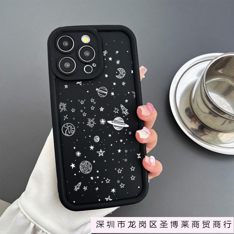 Космическая звезда чехол для мобильного телефона подходит для iPhone12/13 Apple 16/15promax подушка безопасности противоударный XS