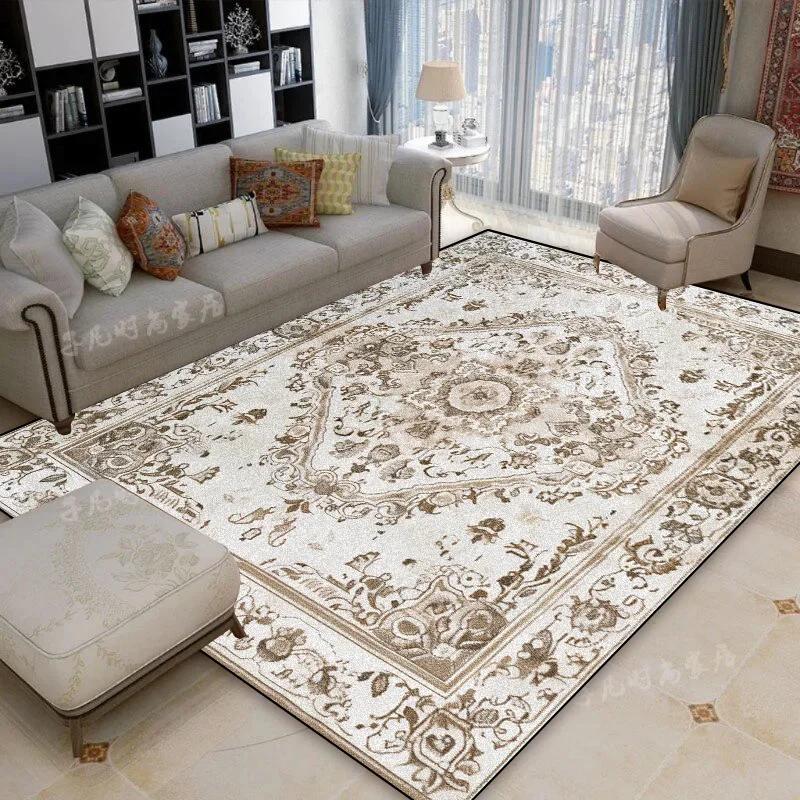 Persian Luxury Tradition Living Room Carpets Fancy Home Decoration Large Area Soft Rugs Washable Non-slip Lounge Room Door Mats
