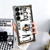 Retro Vintage License Plate Soft Phone Case For Samsung Galaxy S26 Ultra S25 Edge S24 FE S23 Plus S22 S21 + S20 Plating Anti-Fal