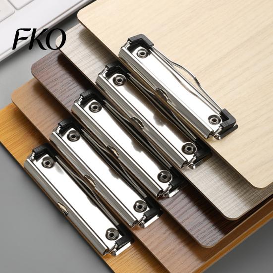 Stable Drawing Surface Wooden Clipboard with Metal Clip, A4 Letter Size Clip Board for Documents Board, Wood Grain Thicken Hardboard Office,
