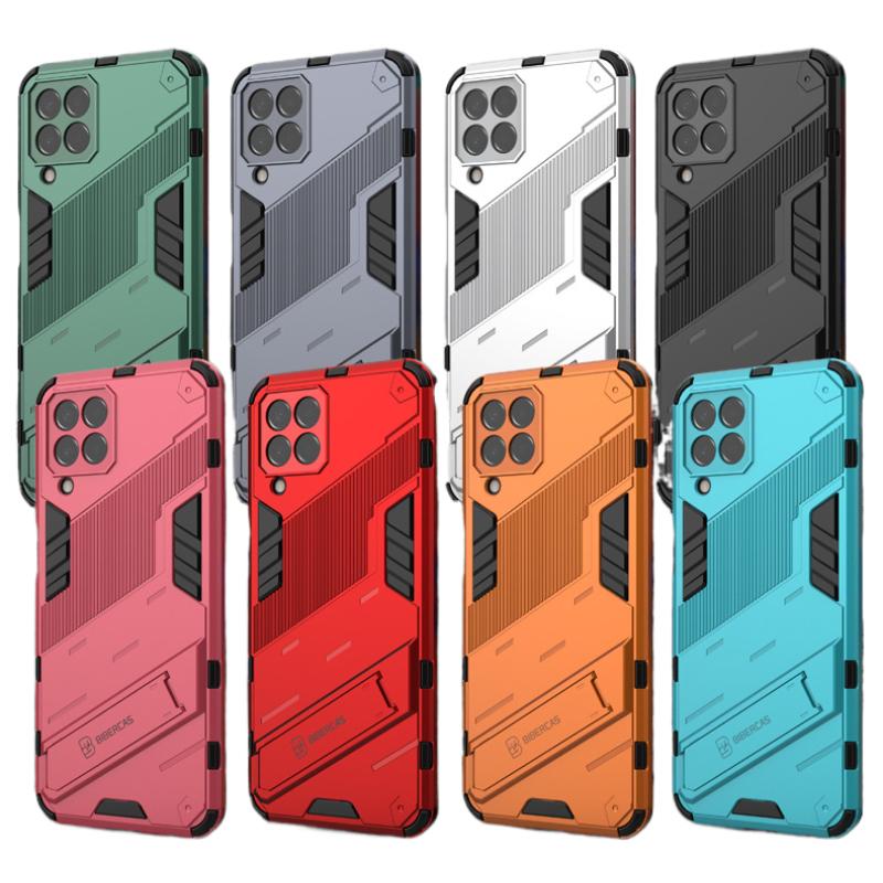 For Samsung Galaxy A22 5G Nacho Shockproof Armor Phone Case For Galaxy A22 4G Anti-Fall Protect Back Cover Kickstand Coque