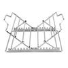 1/2Pcs Adjustable V-Shaped Chicken Roasting Rack Non-Stick Stainless Steel Foldable Roasting Stand Travel Grill Accessories