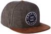 BRIXTON Snapback Cap OATH 3 SNAP BACK CAP Hat GYCP Gray Free Size