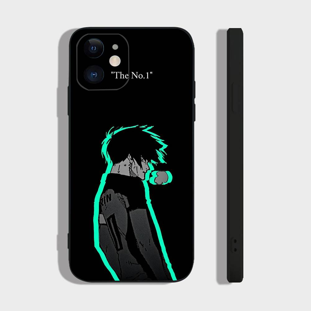 Аниме B-Blue Lock Для IPhone 17 Air 16 15 14 13 12 11 Pro Черный Мягкий Чехол для Телефона