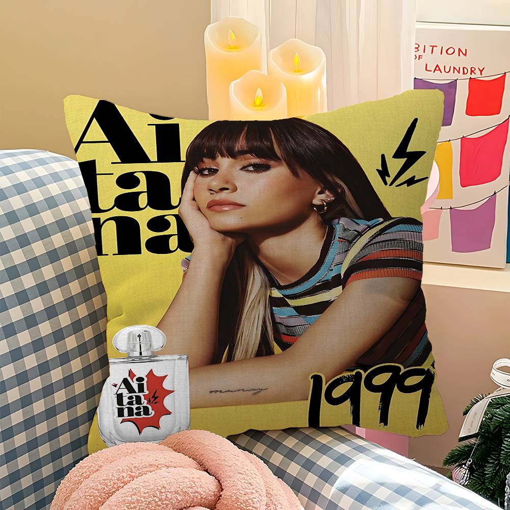 Певец A-Aitana Ocana Офисная Подушка Наволочка Автомобильная Наволочка на Подушку 45X45СМ Наволочка для Подушки под Пояс Диванная Наволочка