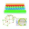 Jeu de Construction de Fort pour Enfants - Kit DIY 87 pièces - Silicone sans BPA - Vert