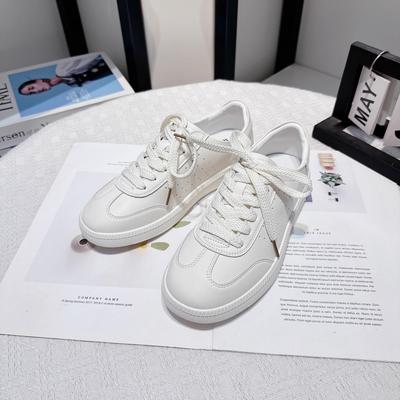 Универсальные маленькие белые туфли на толстой подошве в стиле колледжа, женские, осень 2025, новые, дышащие и легкие, спортивная и повседневная обувь на плоской подошве