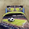 4 шт., пододеяльник с 3D-футбольным принтом, комплект постельного белья королевского размера, постельное белье для любителей футбола
