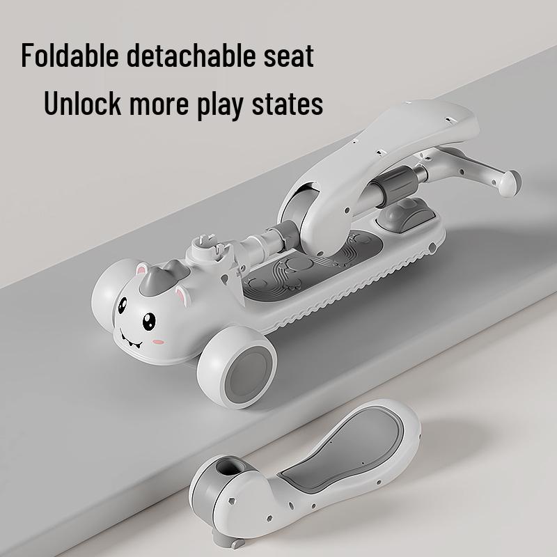 Детский складной самокат - Возраст 2-10 лет, для мальчиков и девочек