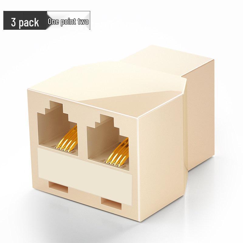 Shanze RJ11 Three-Way Telephone Splitter Adapter