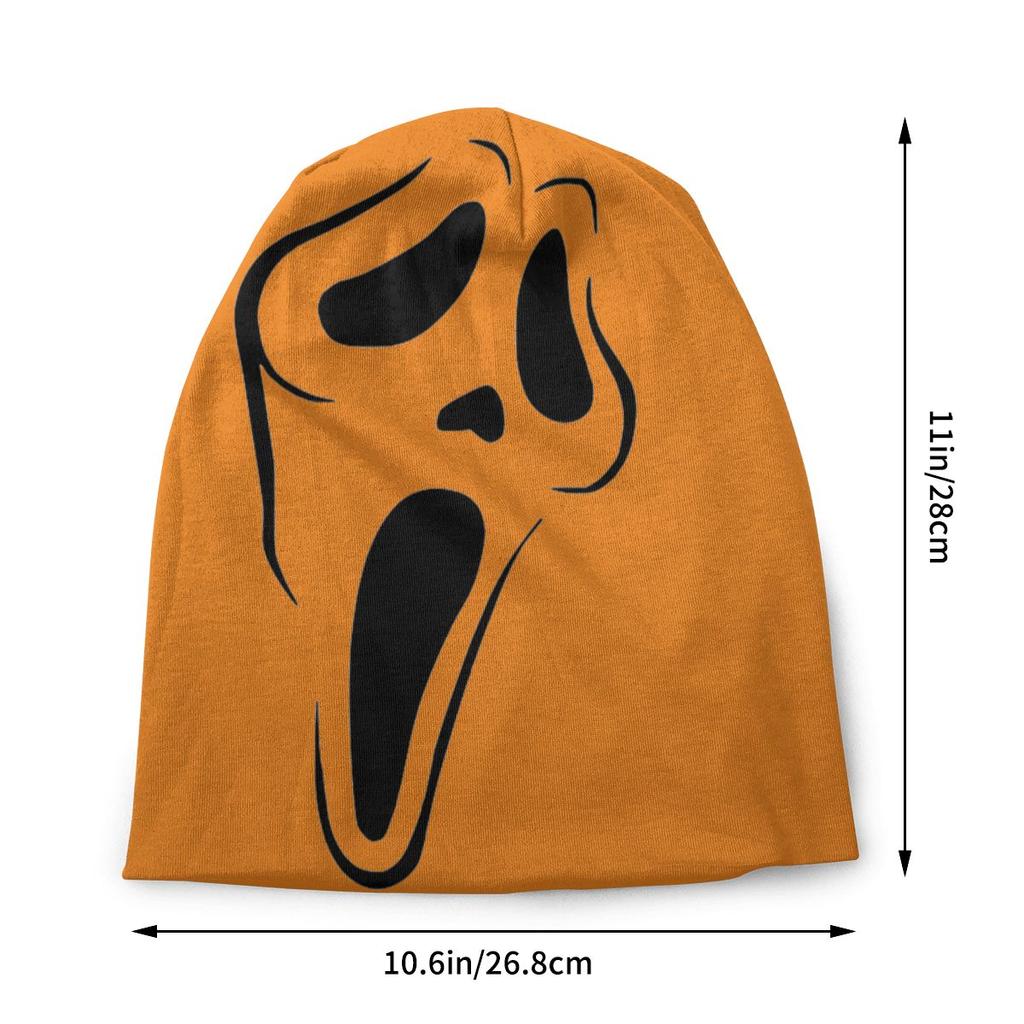 Зимняя теплая шапочка Ghostface Scream на Хэллоуин, Homme, объемная шапка-бини, хиппи, уличные лыжные шапочки с черепами, шапки для женщин унисекс