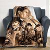 Sherlock Print Flannel Blanket High Quality Warm Comfortable Cover for All Seasons Perfect for Gifts Home Decor
