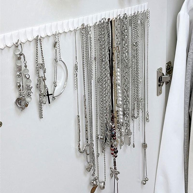 9 шт./компл. клейкая паста настенная вешалка для хранения ювелирных изделий дисплей ювелирных изделий крючки держатель для хранения органайзер для сережек колец ожерелий вешалка