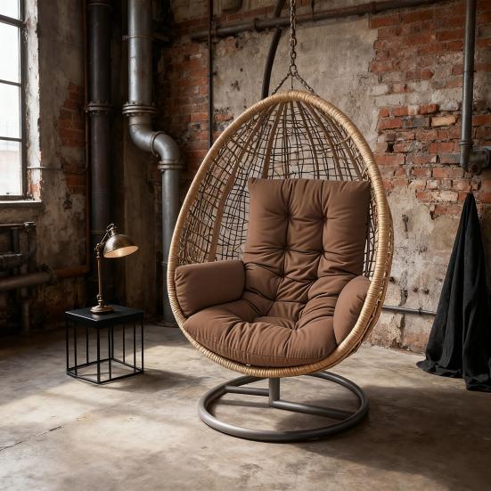 Водонепроницаемая подушка для кресла-яйца, утолщенная подушка для подвесного кресла-корзины для патио, подушка для кресла-яйца