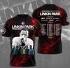 Футболка Linkin Park 3D с надписью From Zero Word Tour 2026 Подарок фанату Новый