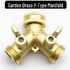 Brass Garden Hose Y-Type 2-Way Diverter Valve