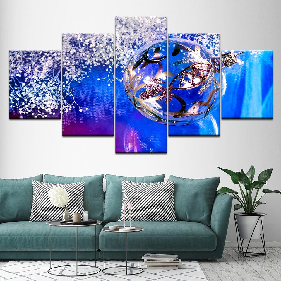 Canvas Painting Art bulb style 5 Pieces Wall Art Painting Modular Wallpapers Poster Print for living room Home Decor
