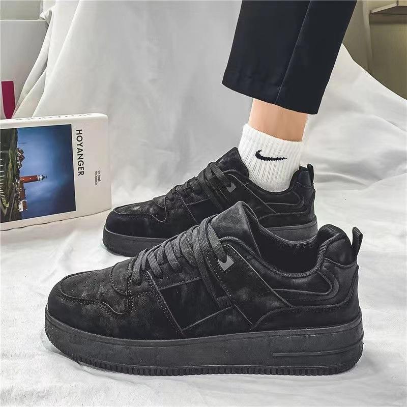 Бортовые туфли ВВС Нет. 1 платформа белые туфли Весенние повседневные дышащие спортивные универсальные трендовые студенческие черные мужские туфли