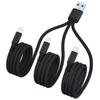 GIMIRO 3 в 1 USB-кабель для зарядки [длина 120 см] Тип C Кабели для быстрой зарядки и передачи данных