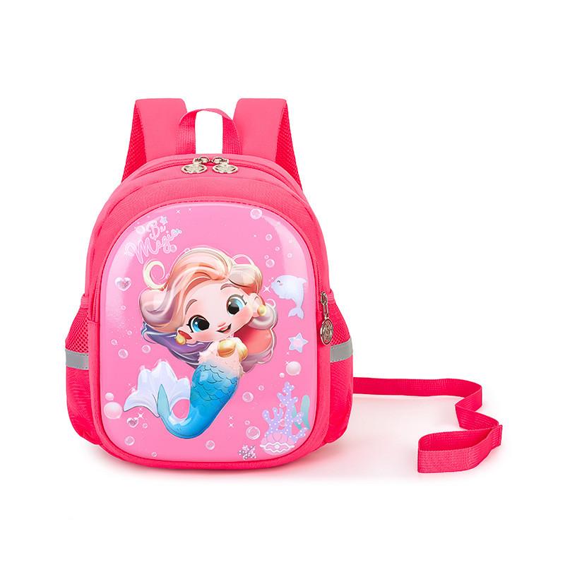 Очаровательный мультяшный рюкзак с жестким корпусом для детей с игривыми дизайнами в синем и розовом цветах