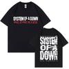 Футболка System Of A Down Ock Band Mezmerize Мужская и Женская Ретро Альтернативная Металлическая Музыка Футболка Модная Оверсайз Футболка