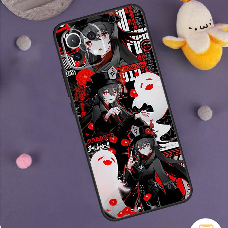 Чехол Genshin Impact Ху Тао для Xiaomi 13T 12T 11T Pro 13 14 Ultra 12 Lite POCO X6 M6 F5 F6 Pro X5 X3 F3 M5s