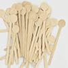 100 Pcs Disposable Coffee Stirrer Sticks Round Head Coffee Swizzle Stick  Drink Shop
