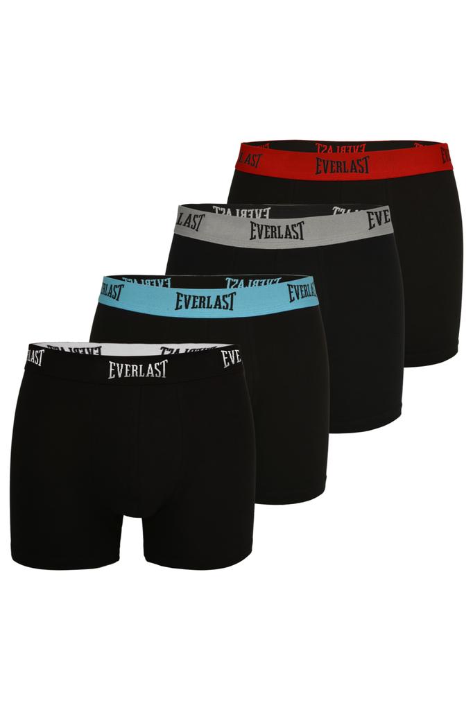 EVERLAST Мужские боксеры Хлопок Логотип Черный Набор 4 штуки