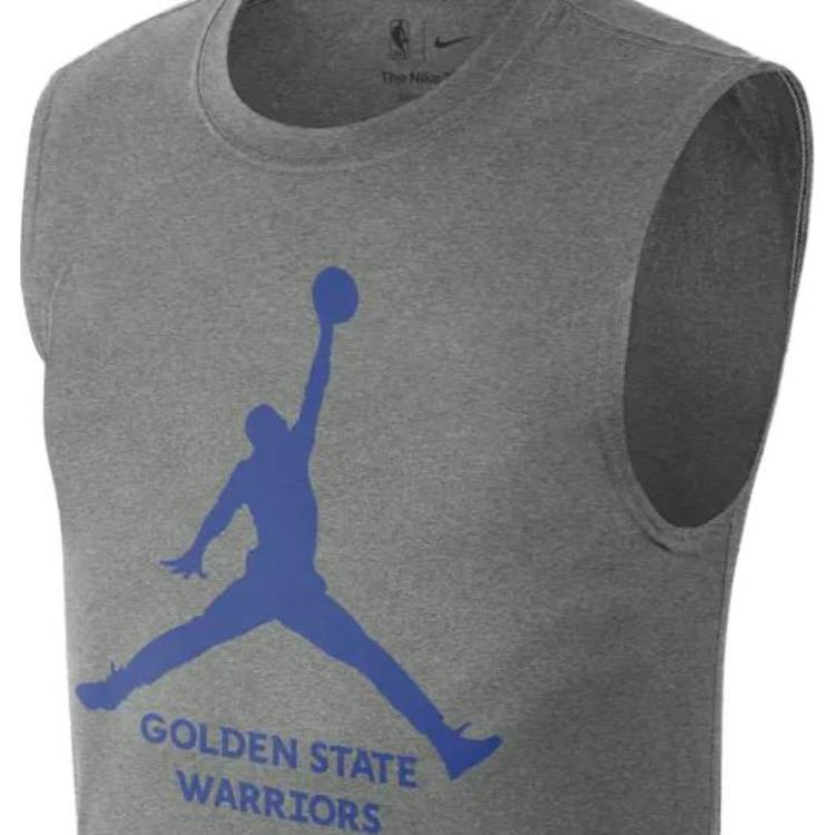 Jordan Быстросохнущий баскетбольный жилет NBA Essential Golden State Warriors с логотипом, мужские топы, крутой серый цвет FQ1971-063