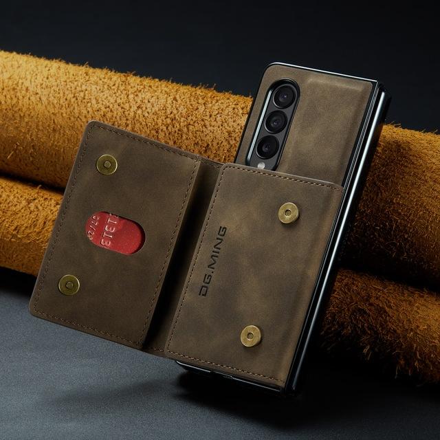 Магнитный модный кожаный чехол-кошелек для Samsung Galaxy Z Fold4 5g Fold 4 Fold3 Fold 3 S23 Ultra S22 Plus S21 Fe S20