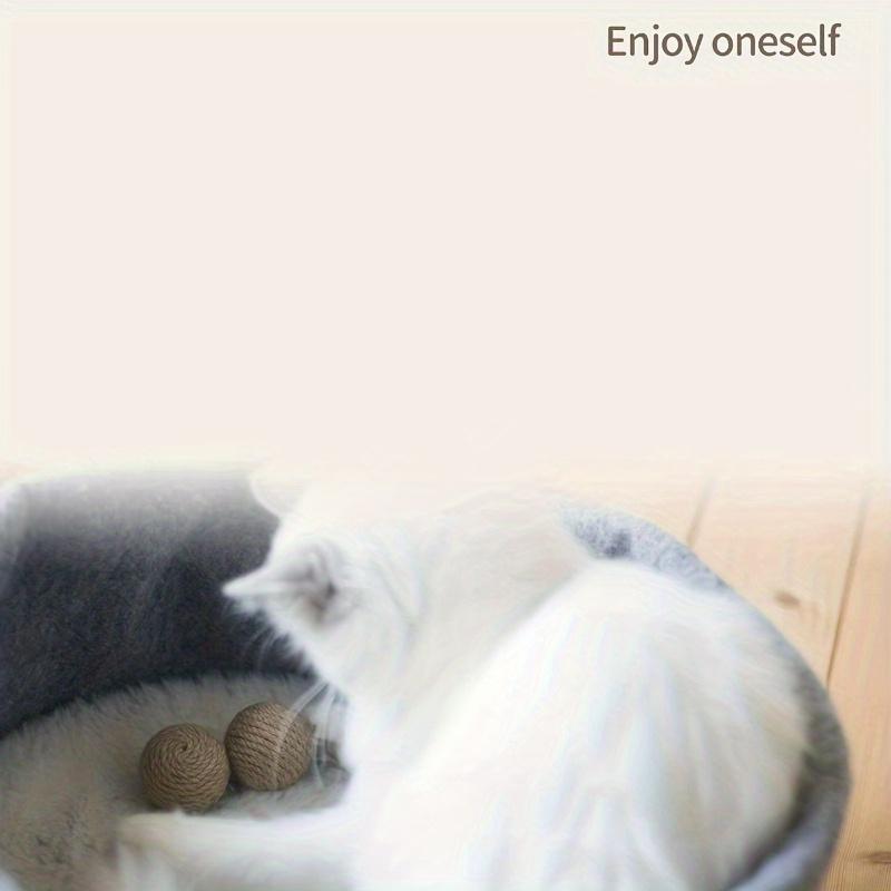 Натуральные сизалевые мячики для кошек - Ручная работа, Царапать и гоняться, Интерактивная игра для домашних кошек, Прочные и безопасные материалы, Стимулируют естественные охотничьи инстинкты