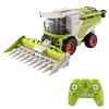 Remote Control Harvester Toy, 1:24 Scale Spray Farm Toy with Corn Cutting Head LED Lights Sound