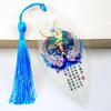 Chinese Style Four Beauties Leaf Vein Bookmark - Artistic Craft Gift