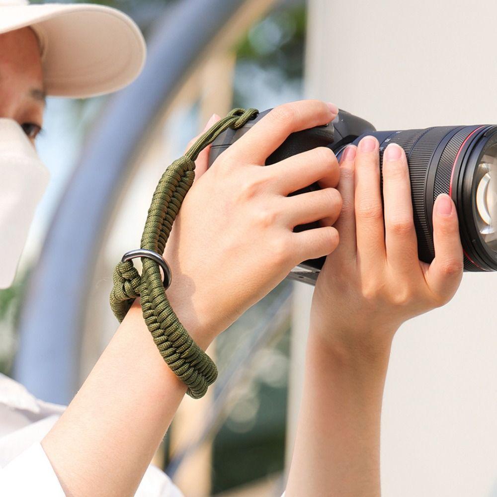 Nylon Umbrella Rope Camera Wristband Camera Strap for Canon Nikon Sony Fuji Leica Olympus Telescope