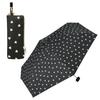 Sunshade Jagged Heart Mini Black Sun UV Suitable for Rain or Folding Umbrella with 50cm and Cute Storage Case for Women and Product [2024] Wpc.
